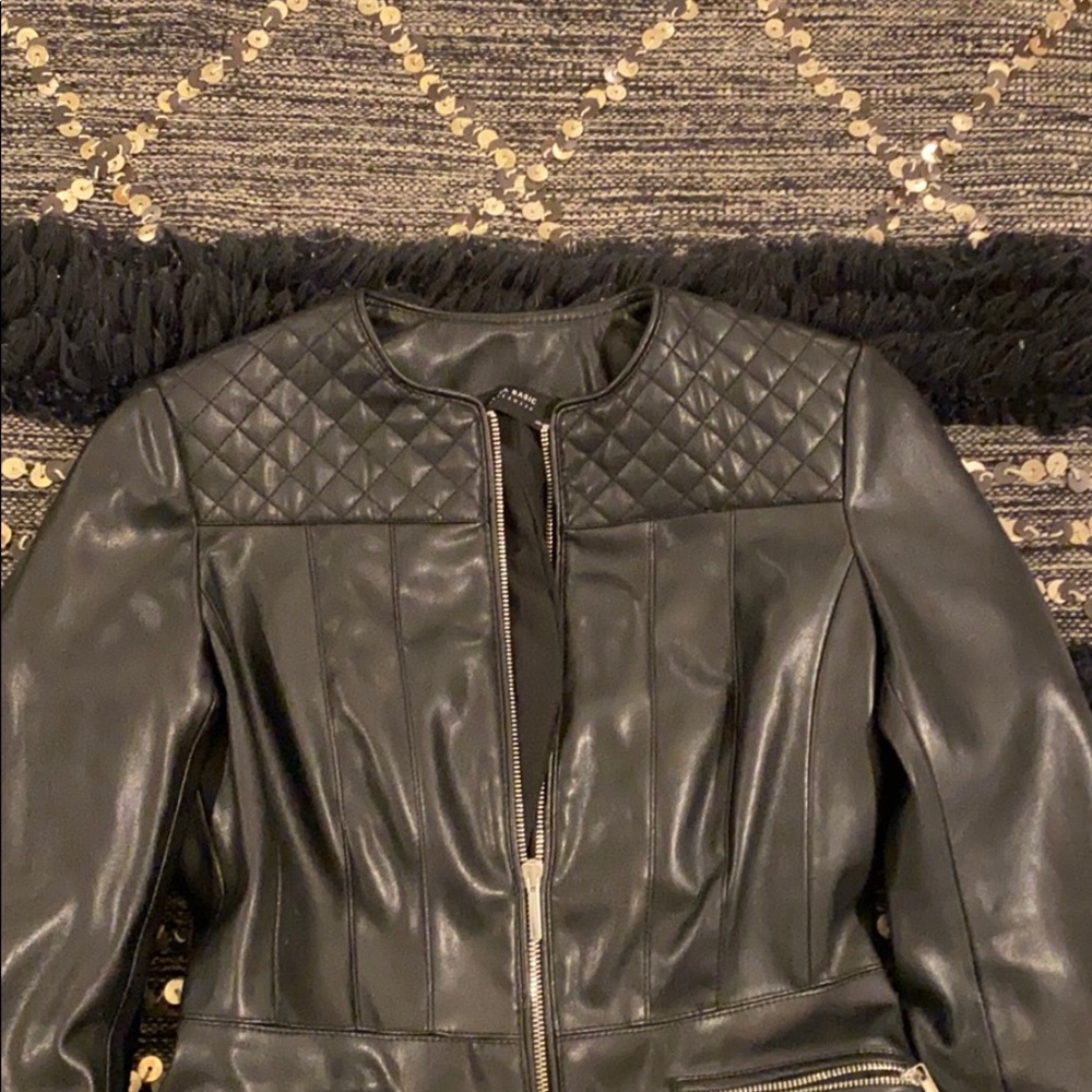 Zara leather jacket